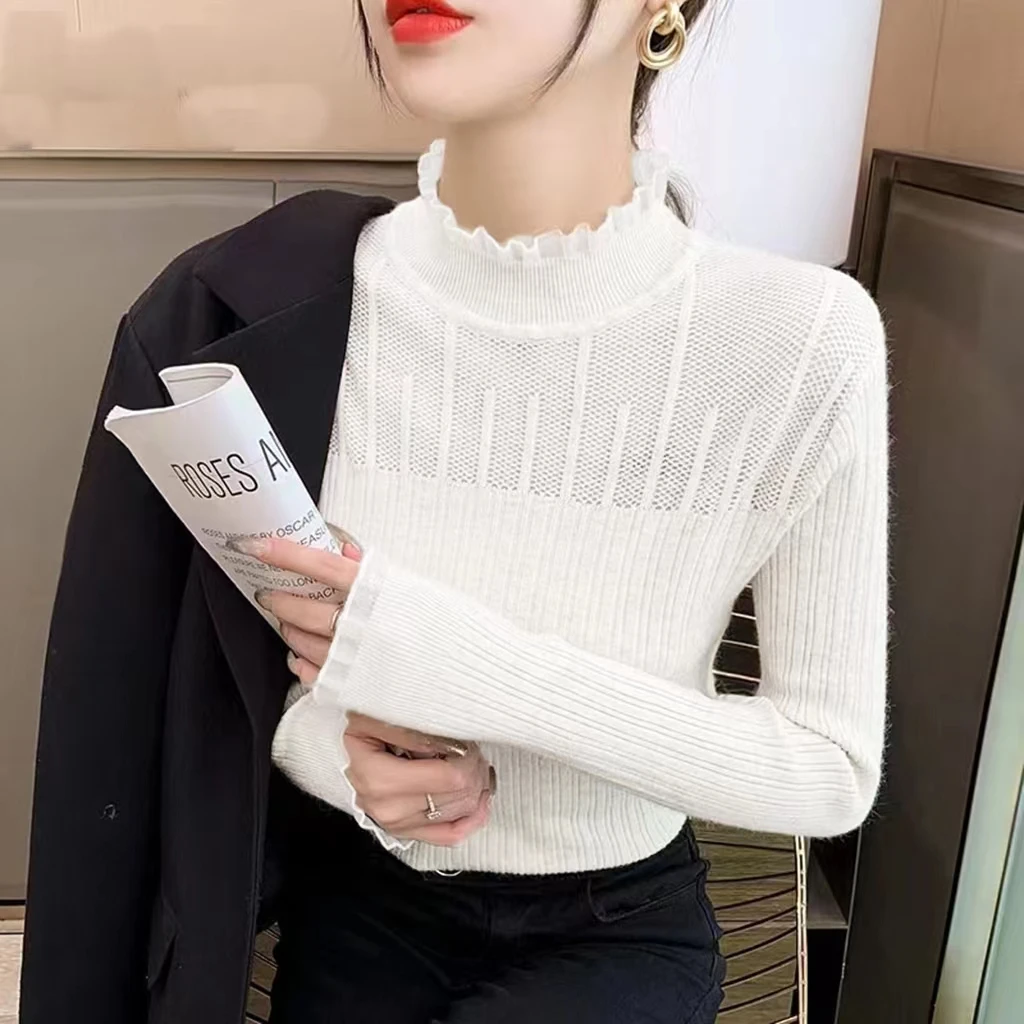 起素品牌 秋款新品洋气减龄长袖T恤小众短款打底内搭上衣 9390