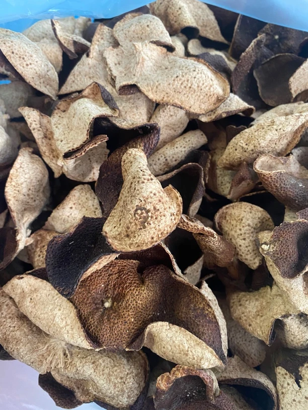 新会陈皮2018年天马圈枝二红断片