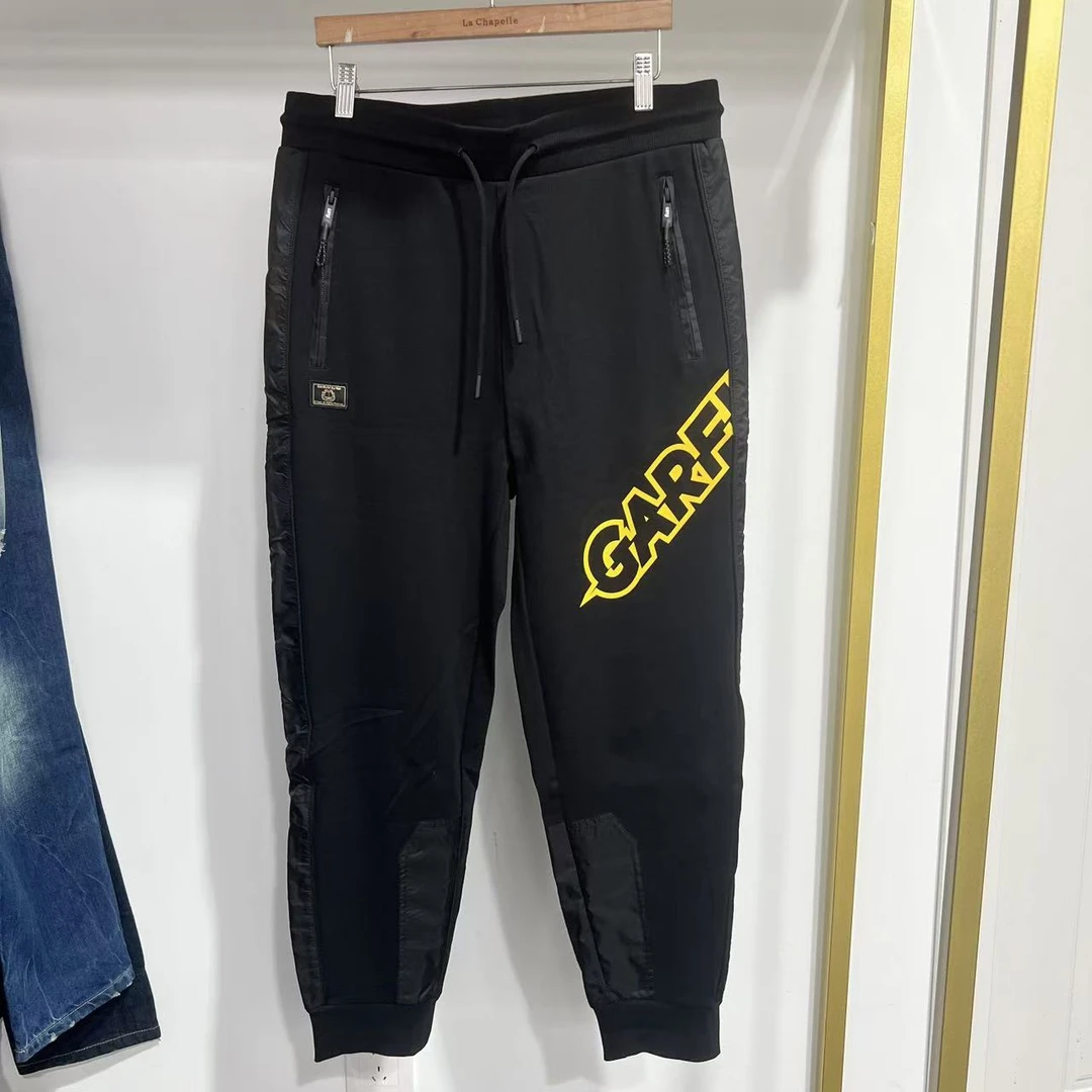 F潮牌秋季情侣款成人下装针织长裤 0303B