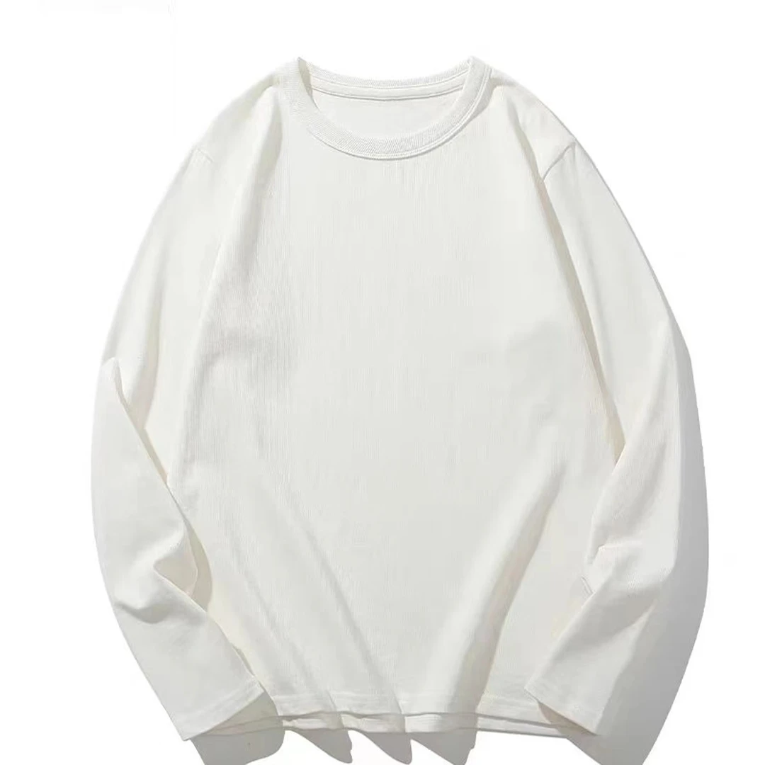 春秋白花内搭宽松百搭长T恤