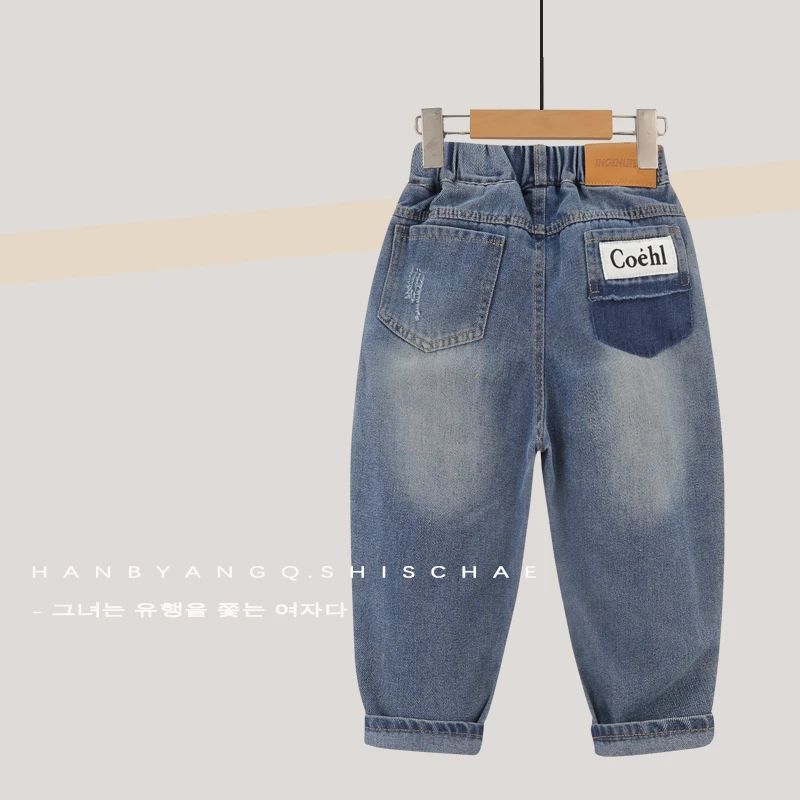 2025春秋新款童装男童牛仔裤中大儿童宝宝长裤韩版休闲洋气秋款潮