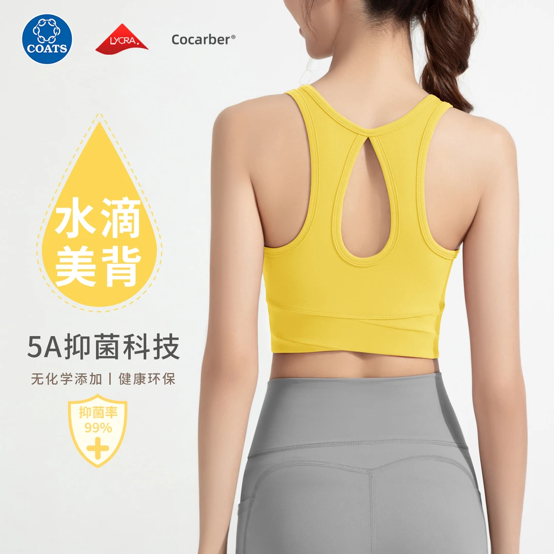 【抹小茶专属】运动内衣女跑步健身文胸美背瑜伽背心