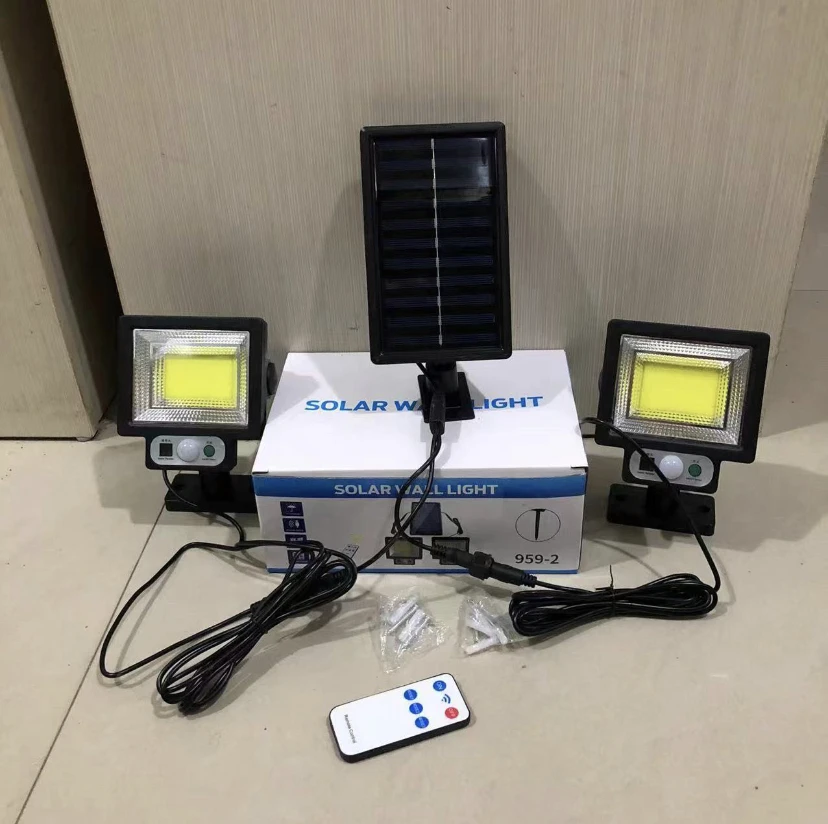 太阳能COB一拖二庭院厕所走廊灯