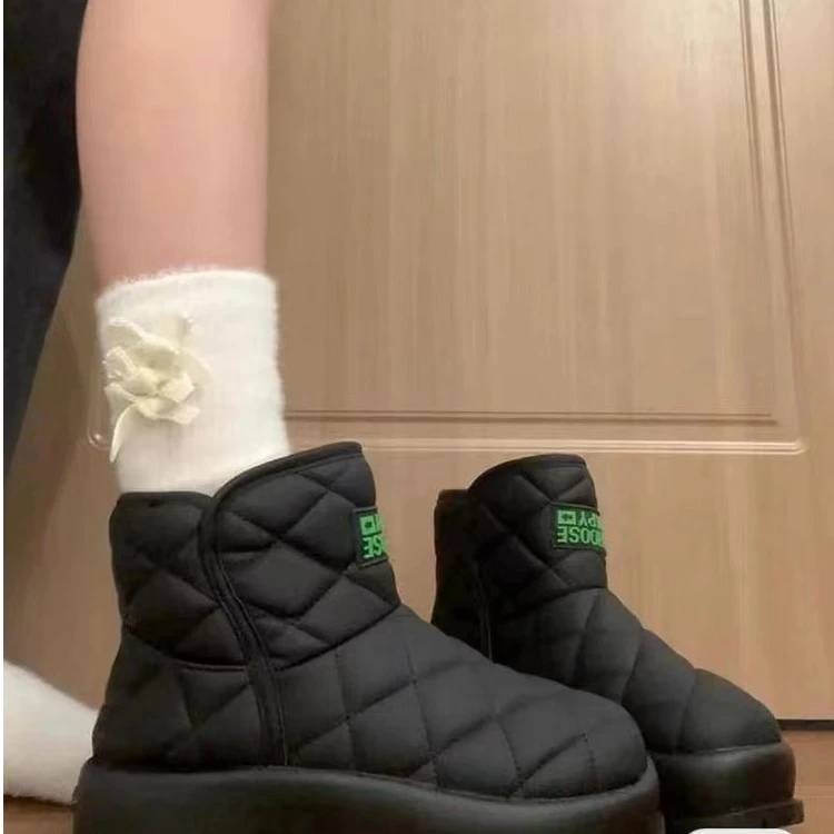 【聚星甄选】时尚休闲加厚加绒短筒雪地靴2888