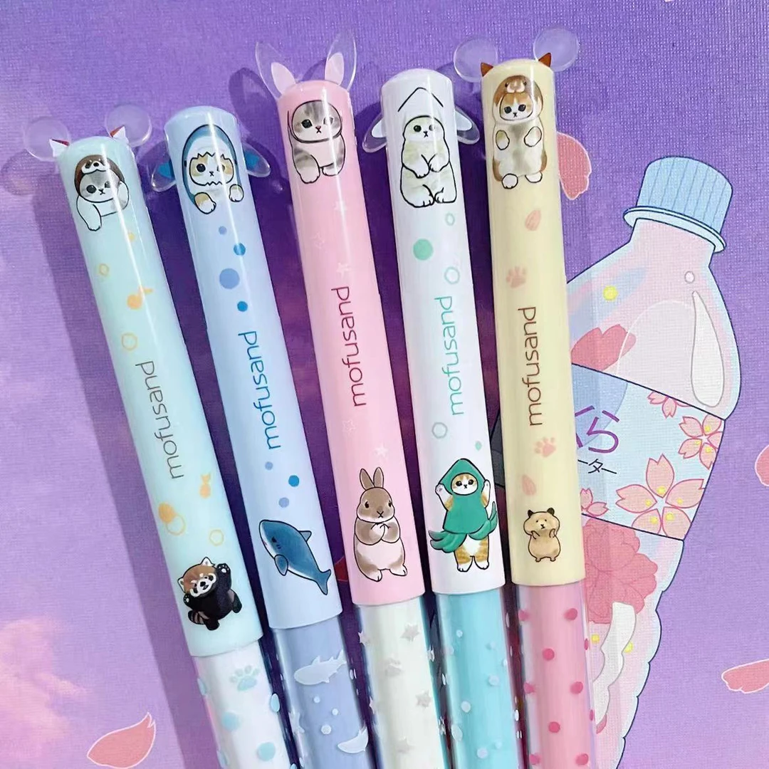 【bilivein】日本mofusand鲨鱼猫限定新款可爱猫mimi耳朵笔圆珠笔