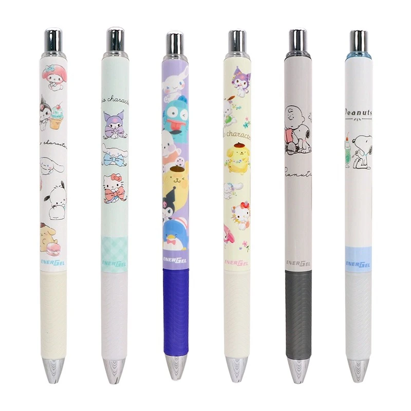 pentel/派通日本正品进口派通新款叠叠乐丑鱼0.5黑色按动中性笔