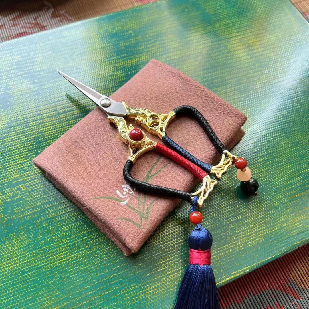 手工编织古风创意岩茶普洱白茶泡袋茶剪高档茶道百搭简约中式家用