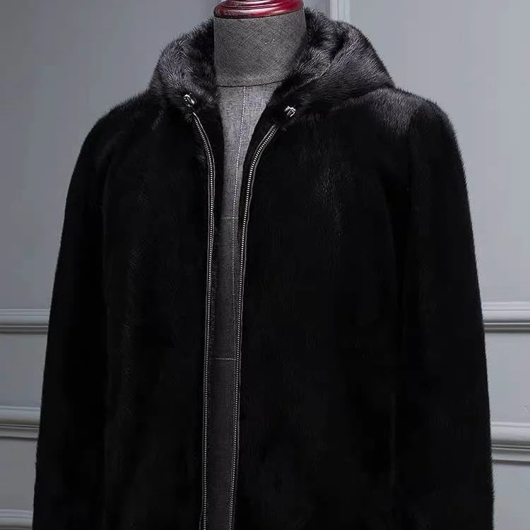 NALANFEI/纳澜菲 1229#宝嘉美男貂皮外套