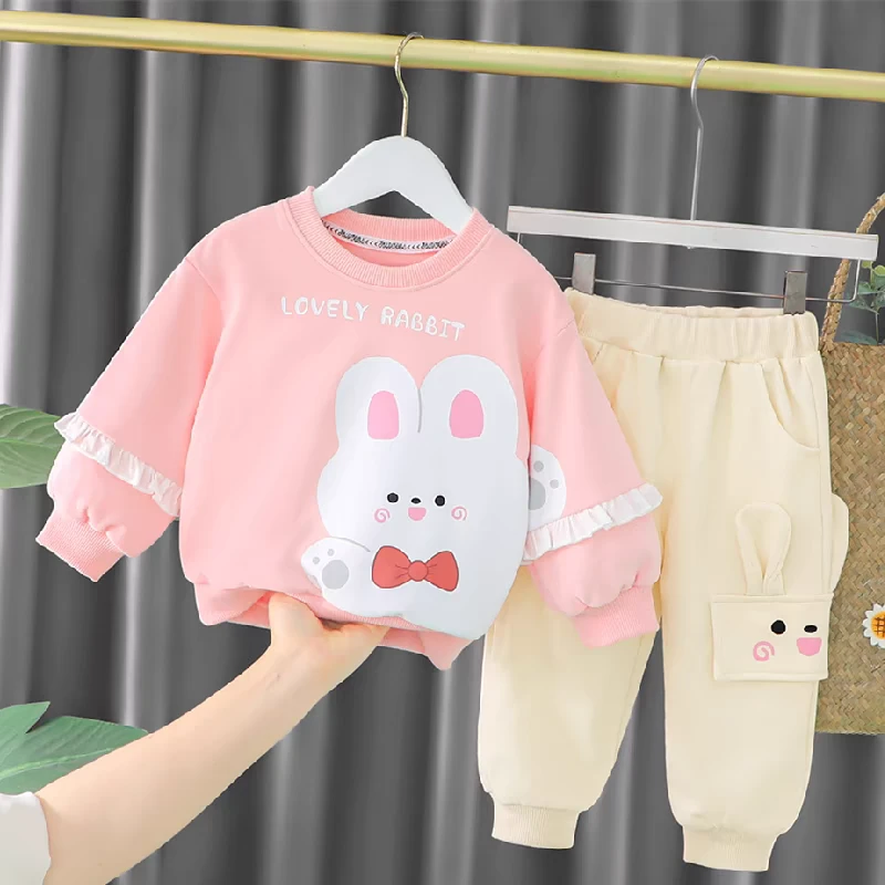 女童秋装套装2024年新款洋气小女孩韩版时髦女宝宝卫衣婴儿衣服潮