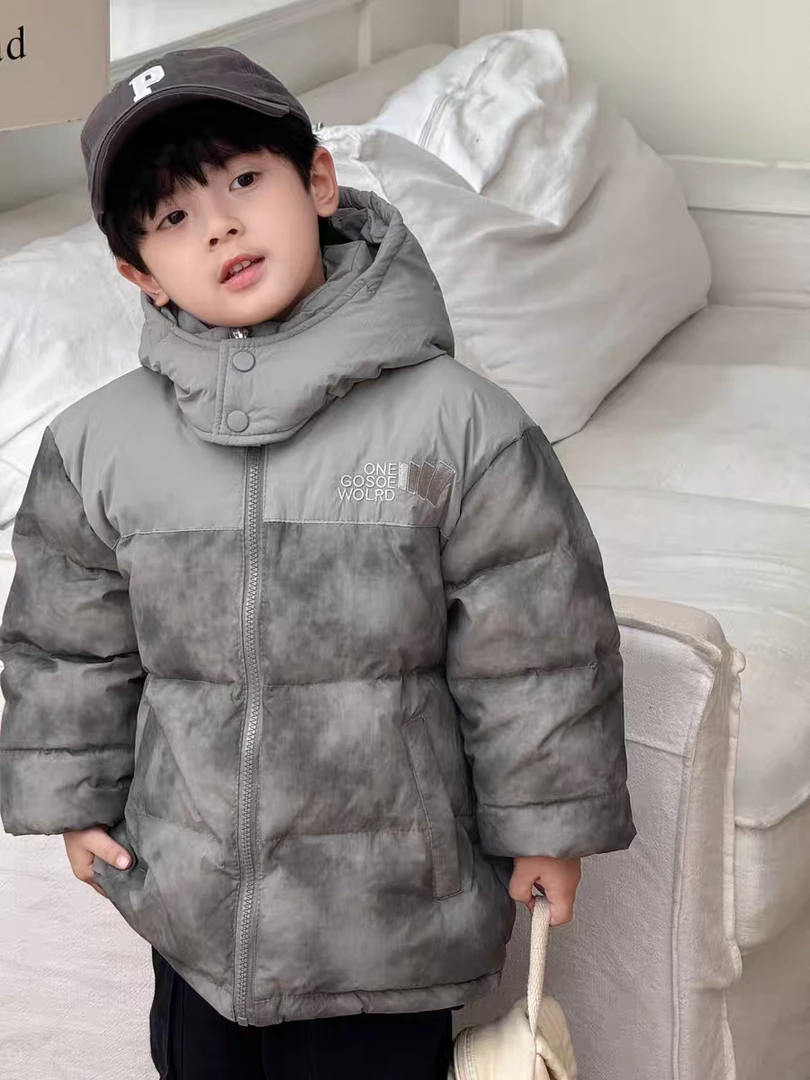 男童短款冬季新品时髦洋气宽松保暖面包服潮酷洋气痞帅羽绒服