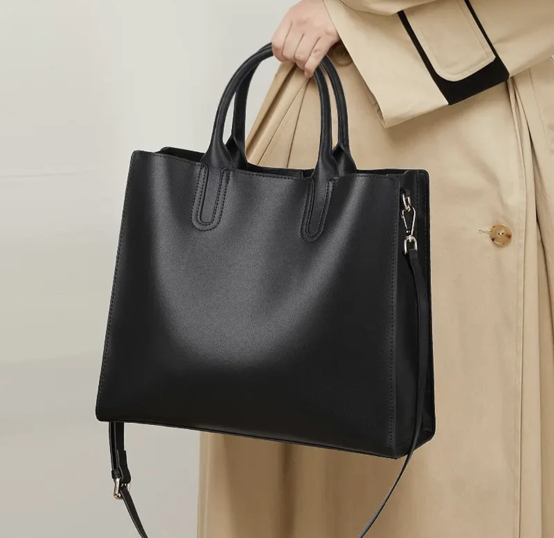 女神节品牌真皮女士托特包母亲节大气百搭大容量软皮轻奢手提女包