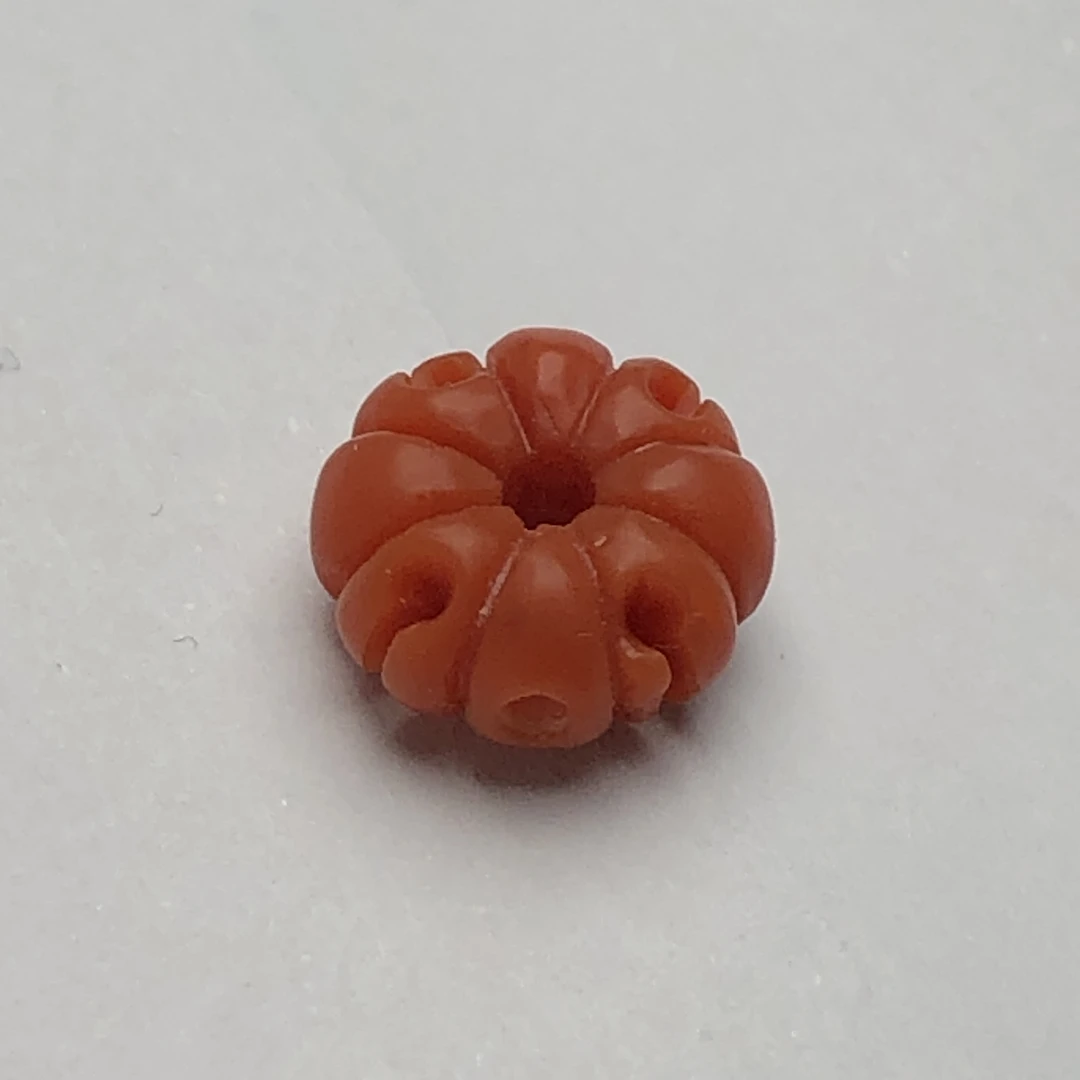 精品南红满肉柿子红克罗心背云  可用于6到10的串