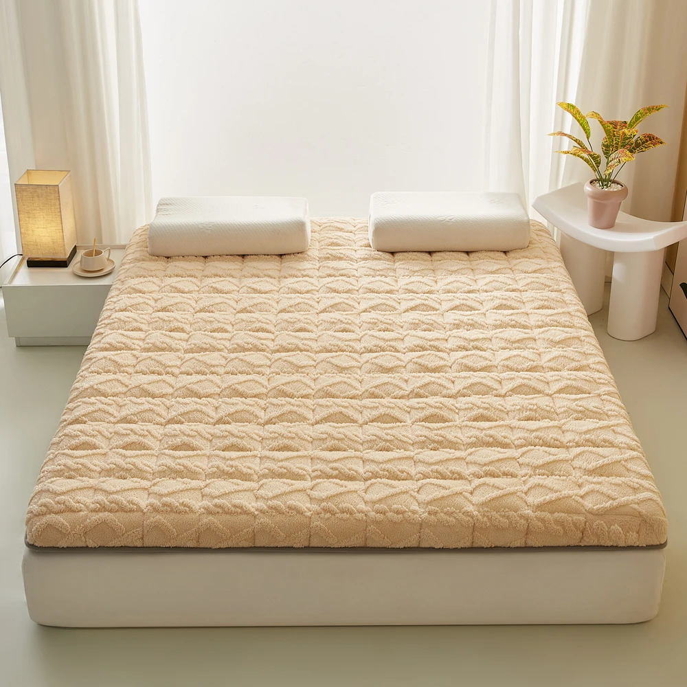 加绒加厚塔夫绒床垫软床垫家用软垫学生寝室秋冬床铺垫子
