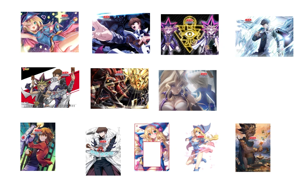 游戏王历代收藏卡自制亚克力板高清卡砖（不包含图中卡片）