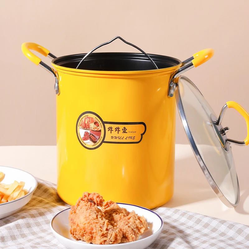 多功能家用炸炸壶可炸可煮3升容量灶具通用平底油炸锅