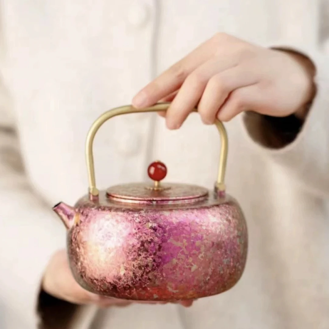 博友制钛小满纯钛提梁壶烧水壶户外露营煮茶壶轻量便携泡茶煮水壶