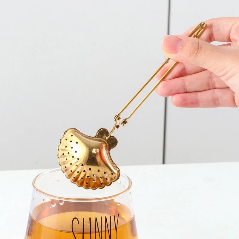 RUXINHOME 茶夹不锈钢茶滤创意茶漏金属泡茶器喝茶茶具配件