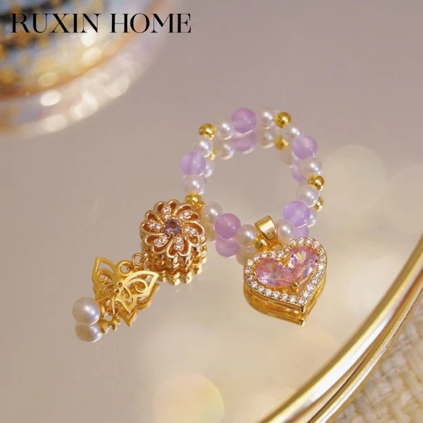 如馨家居 茶周边装饰小提溜 纯手工桌面装饰小摆件