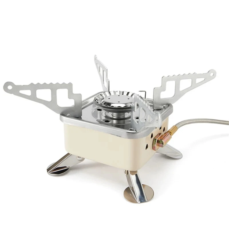 防风徒步卡式炉户外迷你便携式小方炉多功能野炊炉具登山旅行用品