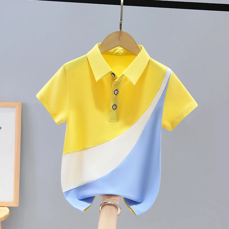 男童短袖T恤夏季2025新款中大童POLO衫夏装儿童男孩帅气百搭韩版