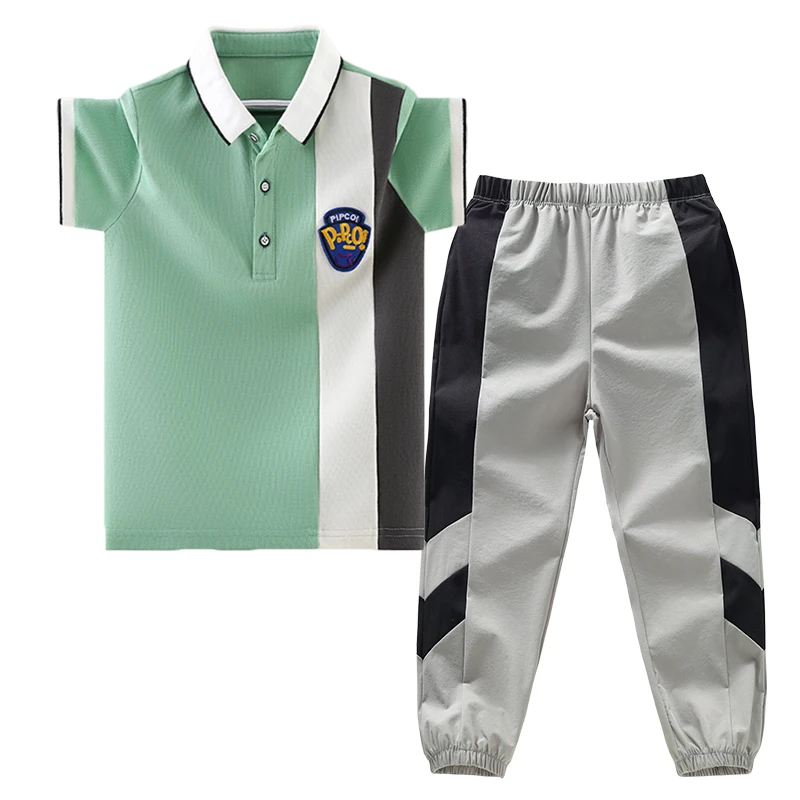 男童夏装套装2024新款中大童两件套夏季儿童男孩帅气百搭衣服运动