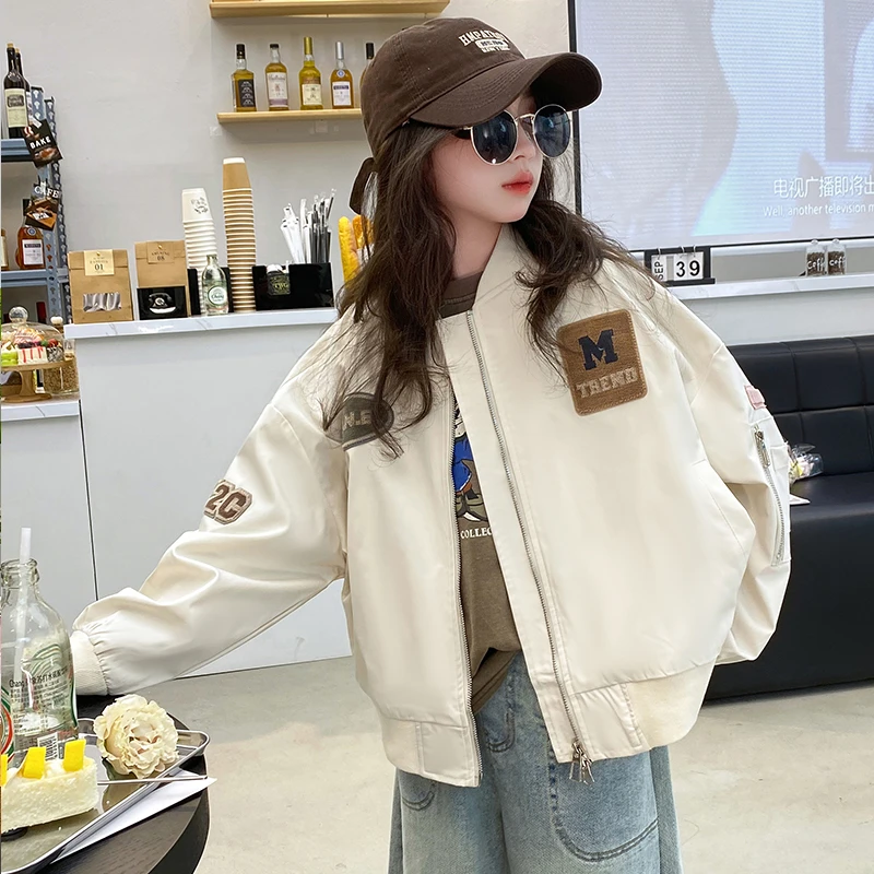 儿童外套春秋洋气女童棒球服6-12岁潮款时尚中大童韩版小女孩衣服