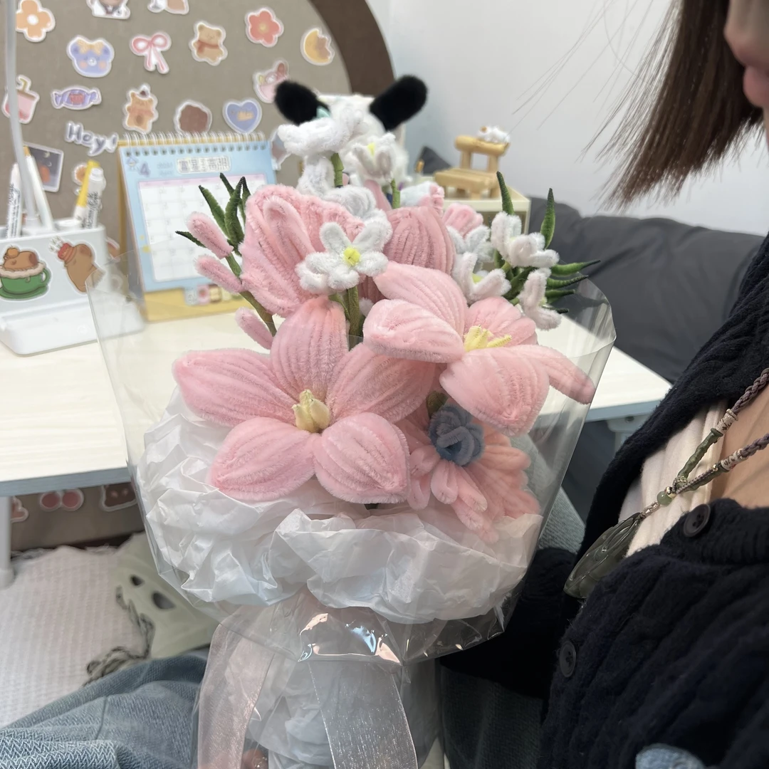 手工DIY自制创意扭扭棒花束材料包生日520礼物送女生男生