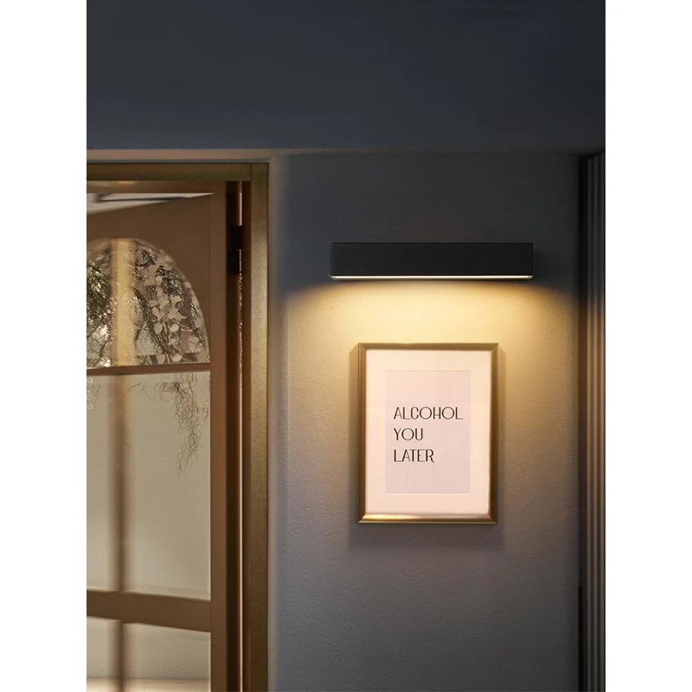 壁灯一字型户外防水庭院外灯长条露台壁灯室外服装店铺门头招牌灯