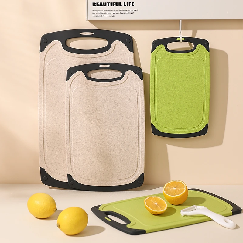 网红菜板小麦秸秆案板切水果专用板厨房砧板婴儿辅食家用占板粘板