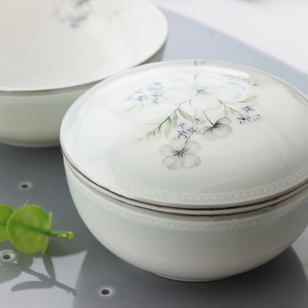 韩国原装进口-骨瓷系列FLOS款式16件套组成家用餐具套装