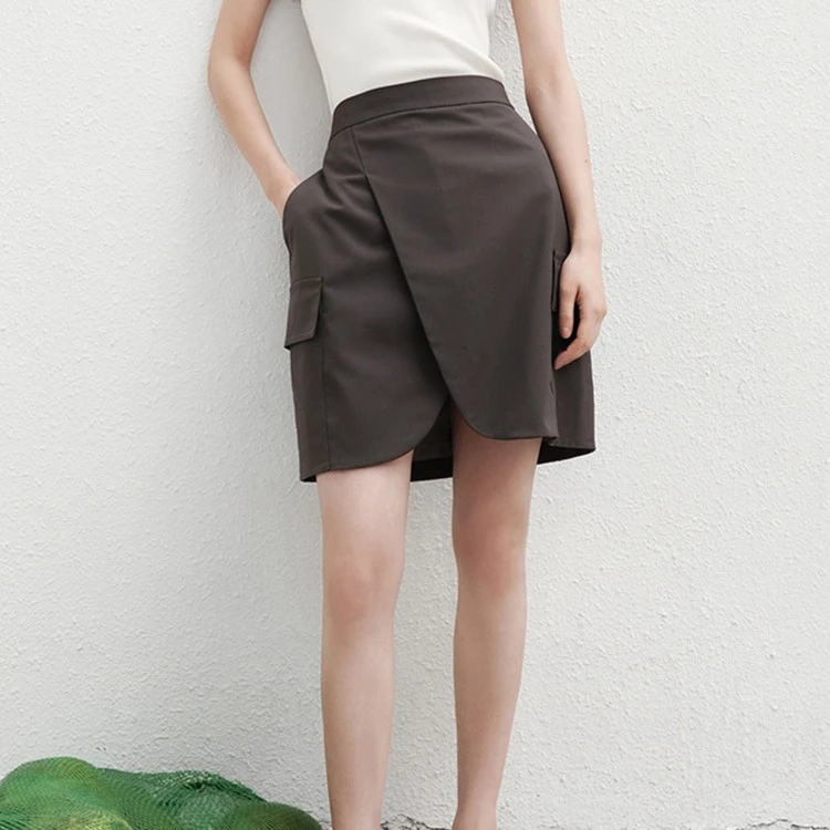 edition半身裙女新款精纺西装半裙工装短裙WOOLMARK#EBA3SKT001