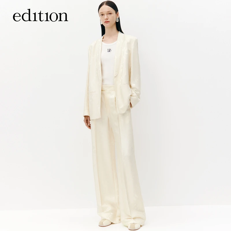 【金拐子专属】edition时尚新中东方感提花含丝西装#EBC3BLA010