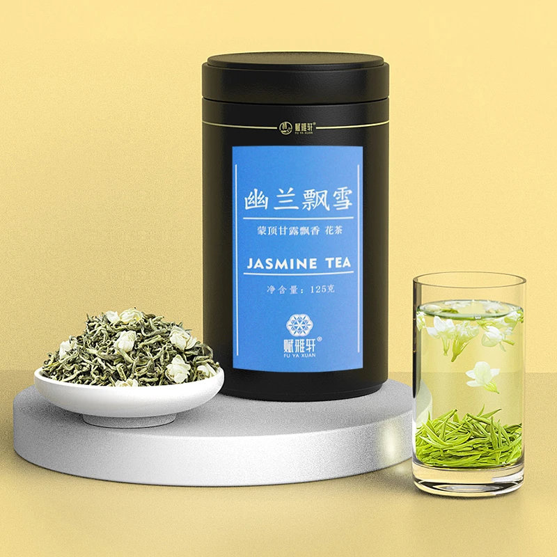 【幽兰飘雪】高端茉莉花茶伏天茉莉花鲜灵口齿留香兰韵幽香125克
