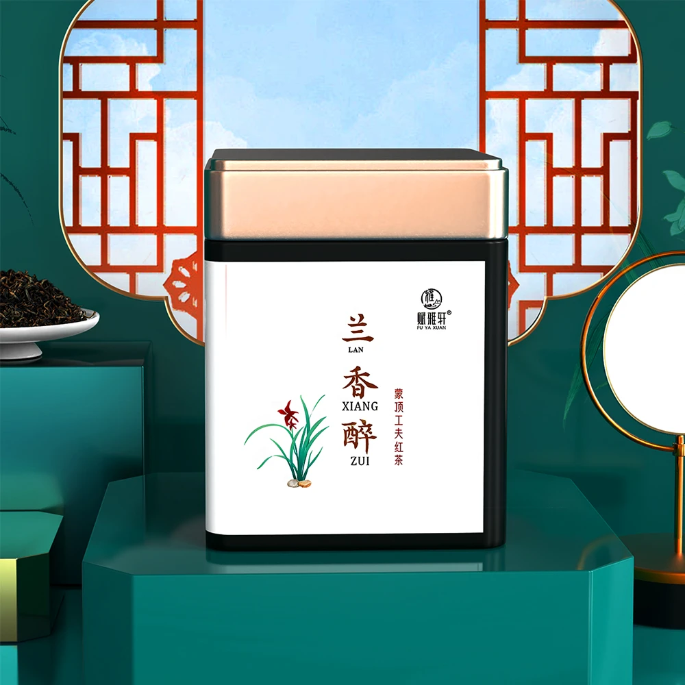 【兰香醉罐装50g】四川雅安蒙顶山功夫红茶自饮品质高山芽茶5g*10袋