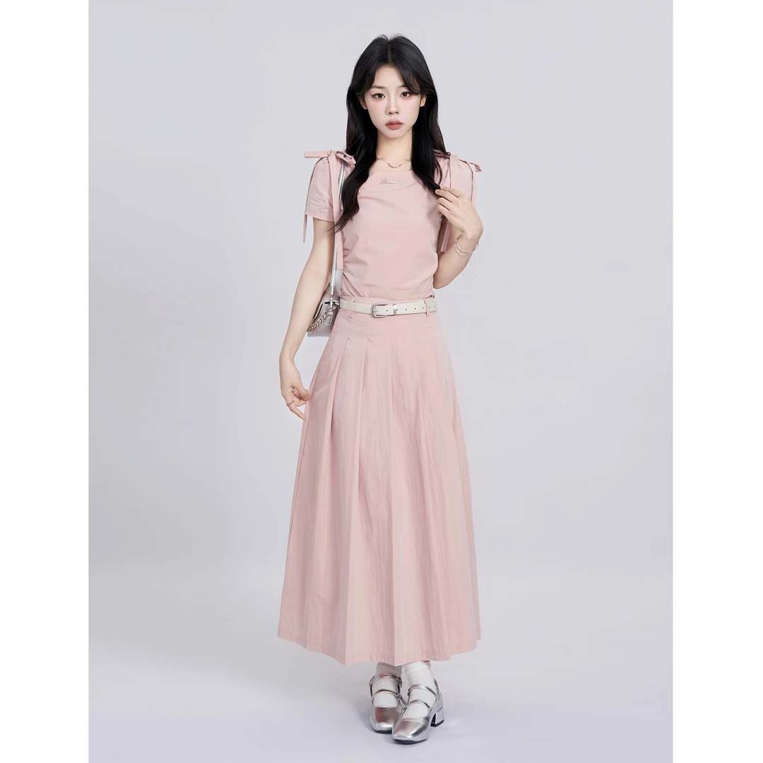 【小野莓】夏季甜美设计感法式修身显瘦气质套装 BC95004 BY94997