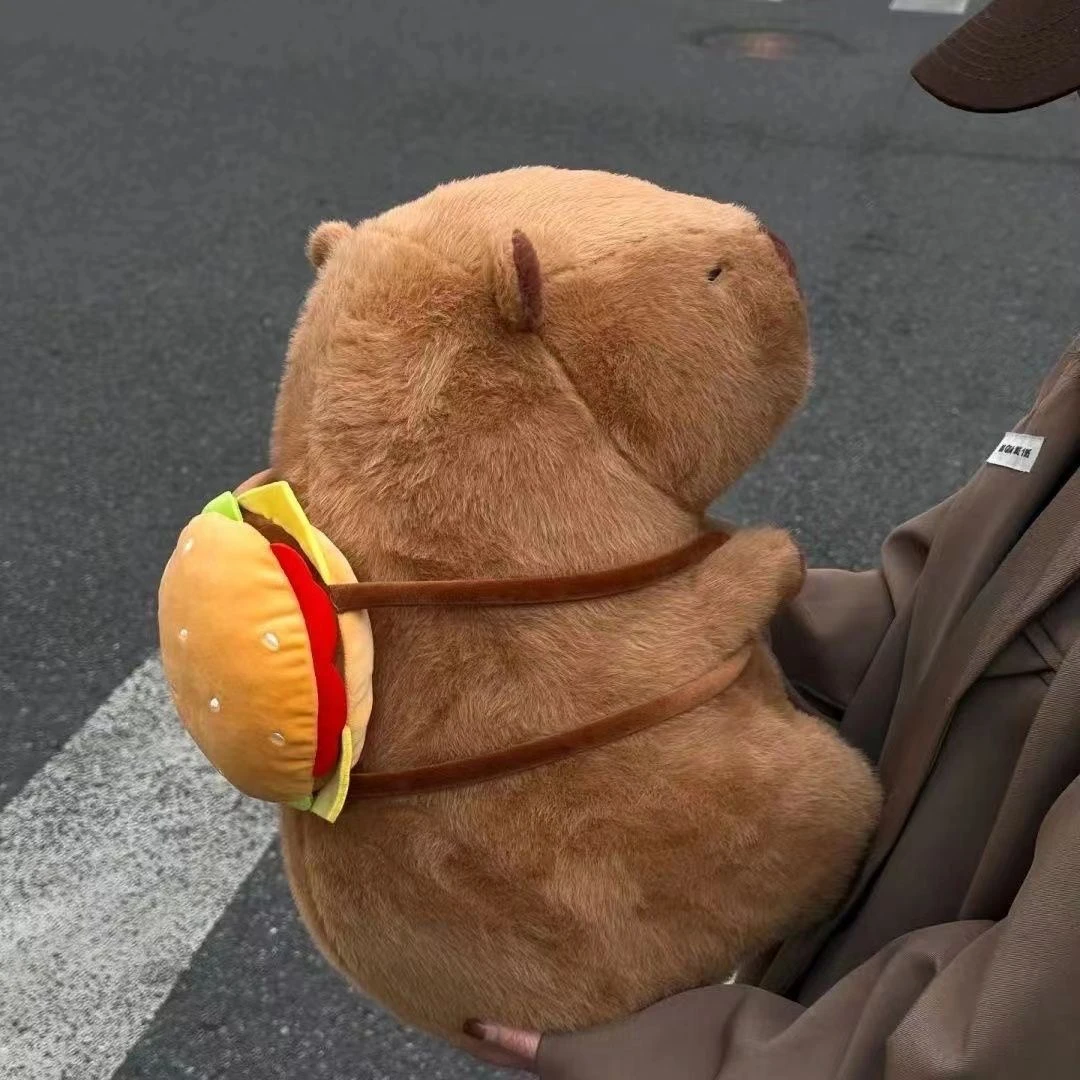 卡皮巴拉背小龟毛绒2024新儿童玩具 售后联系客服