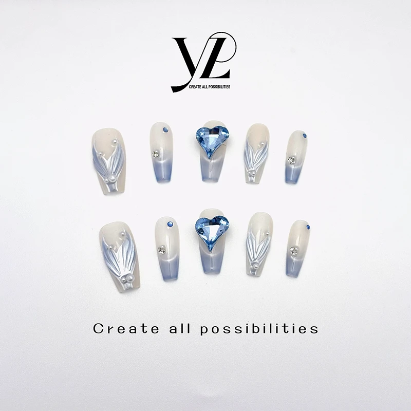 Y&Z NAIL·【人鱼心跳】2024年新款法式高级感轻奢纯手工穿戴甲