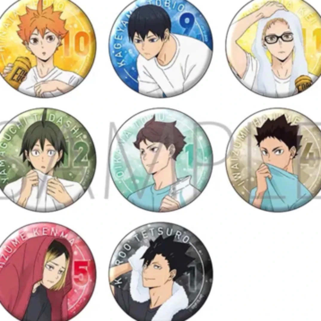 【乌啦啦】排球少年 秋季博览会吧唧 擦汗徽章