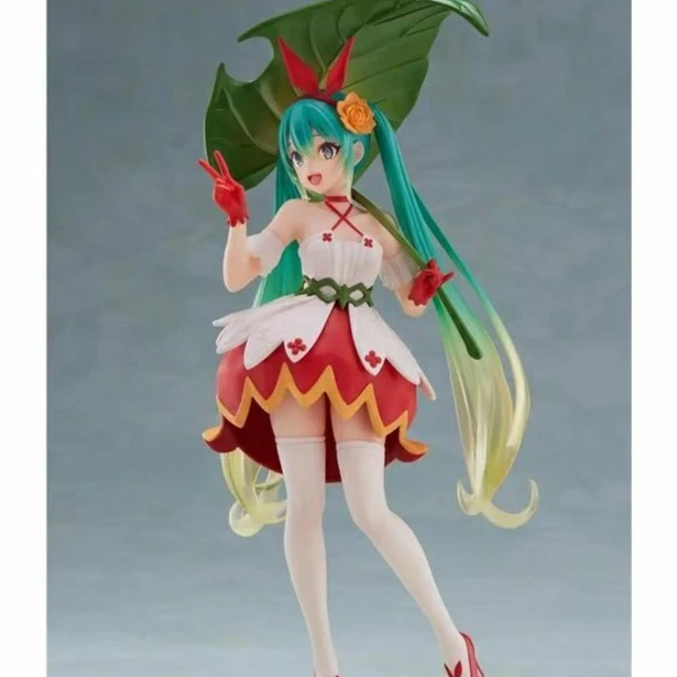 拇指姑娘绿叶初音未来手办MIKU公主殿下女生可爱桌面摆件公仔礼物