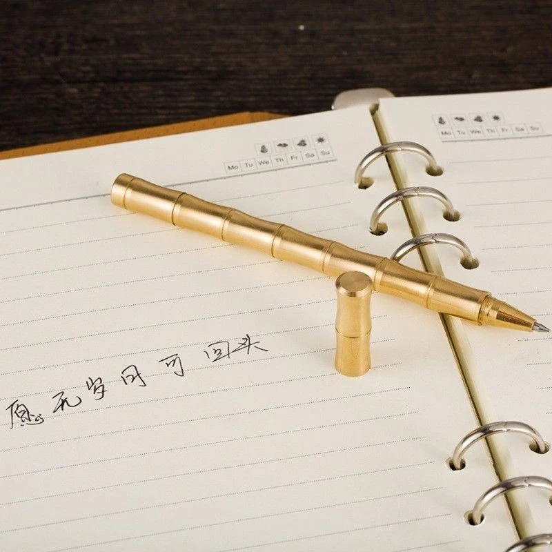 黄铜打造竹节签字笔