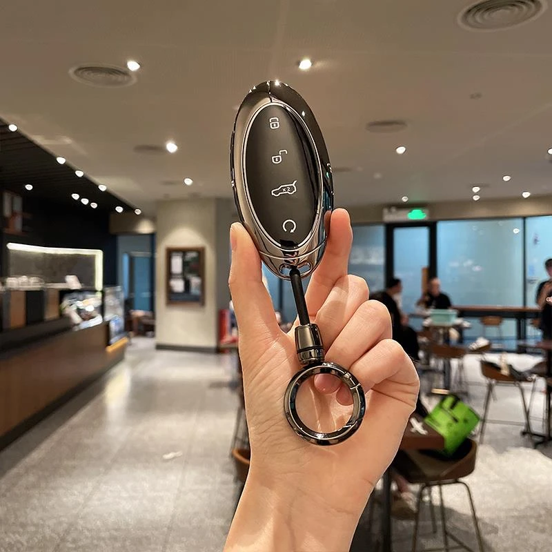 适用于仰望U8钥匙套专用比亚迪仰望U9/u8高档汽车钥匙包壳扣合金