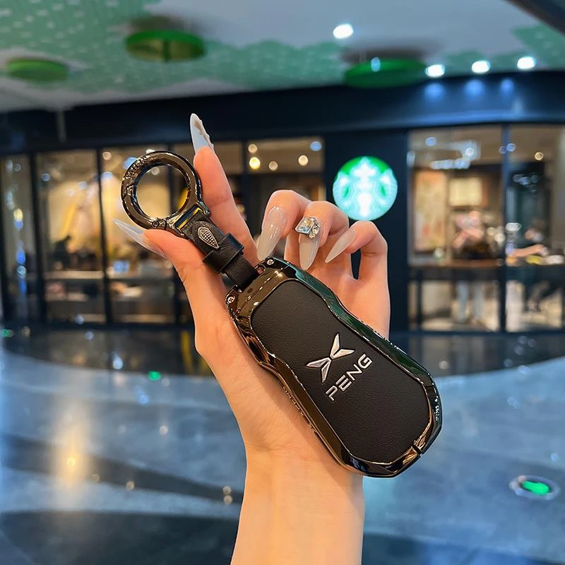 小鹏p7钥匙套p5汽车用品g3i改装g9车内装饰p7i配件g6专用高级壳扣