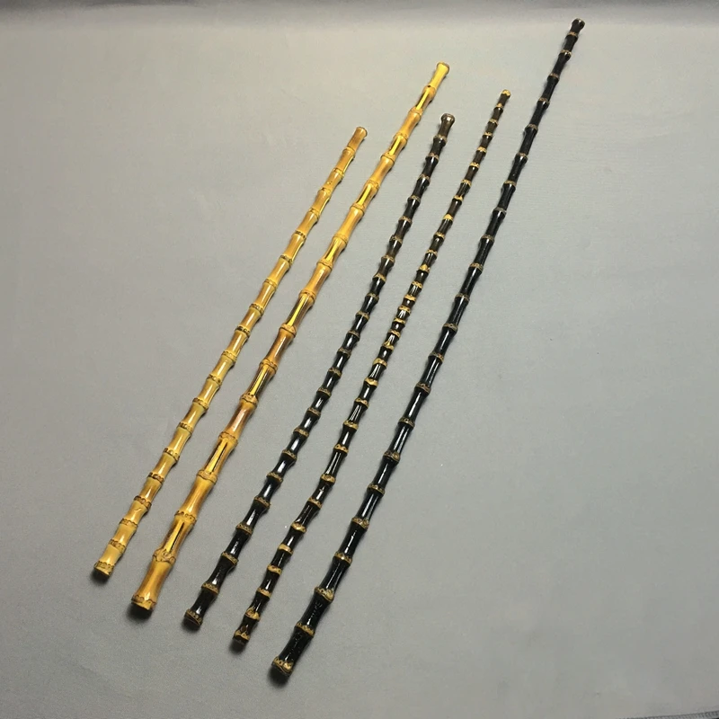 紫竹竹鞭教鞭金竹竹根把玩文玩实心竹戒尺罗汉竹瑜伽教棒天然个性