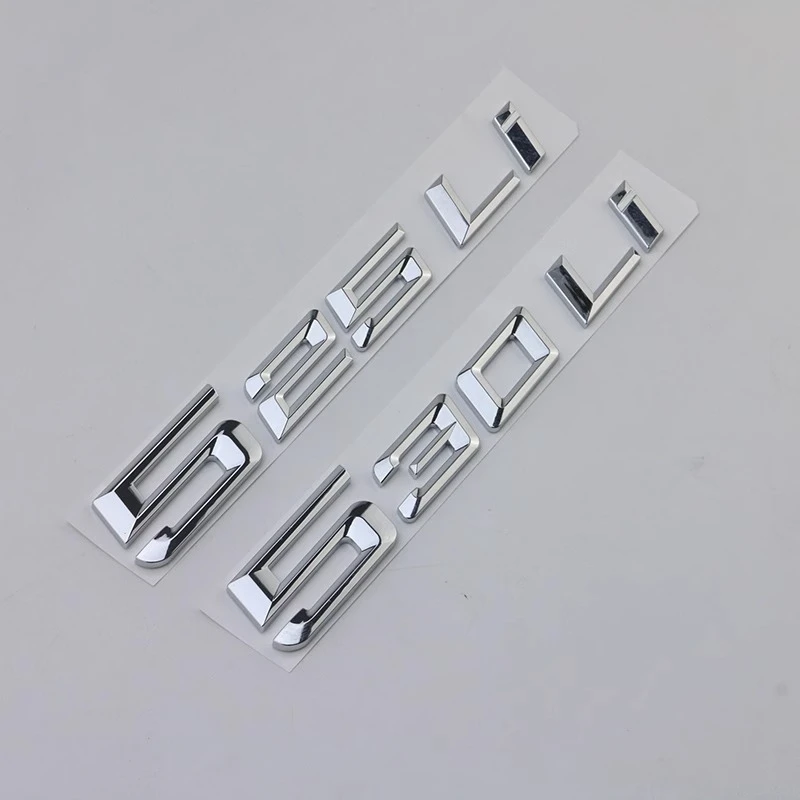 适用24-26款5系525Li车标华晨宝马字标530Li尾标后标数字标贴改装