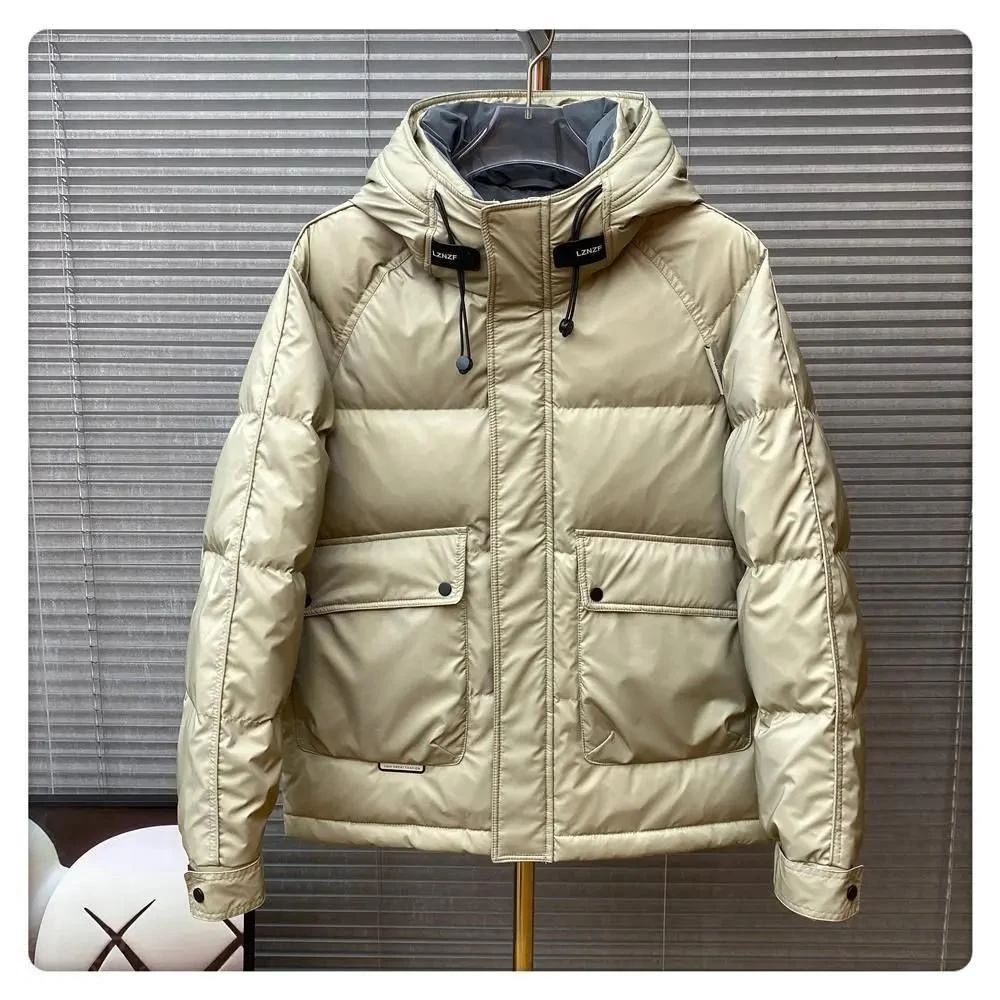 【小扬直播推荐】新款免洗滑料羽绒棉服男潮流三防加厚棉服上衣时尚