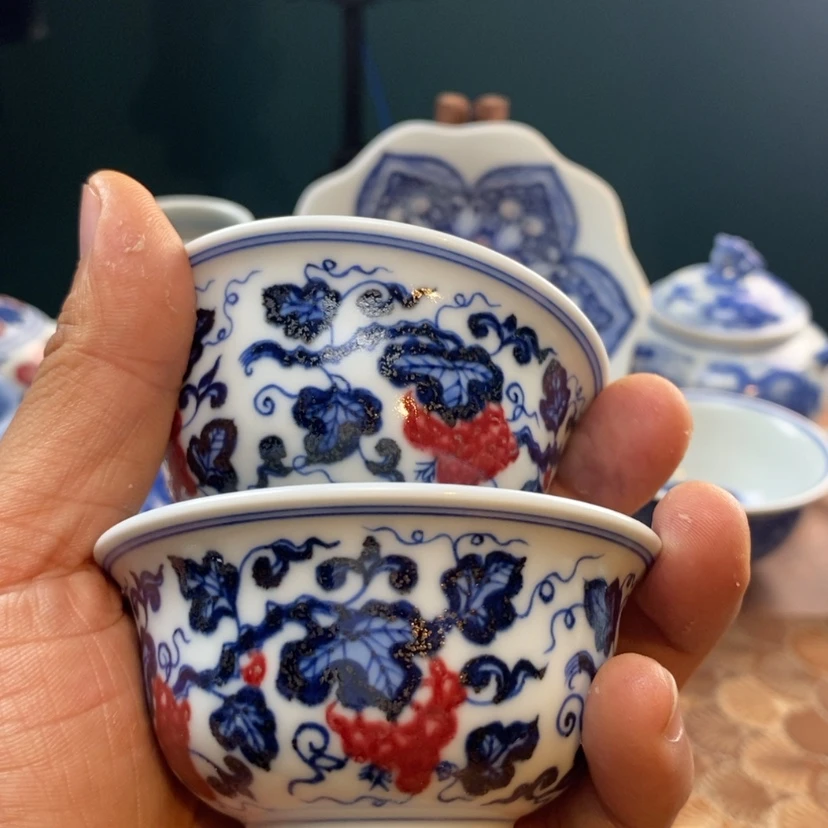 【闪购商品】瓷杯茶*韭景德镇