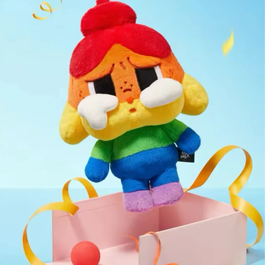 【囡囡】CRYBABY彩虹毛绒公仔