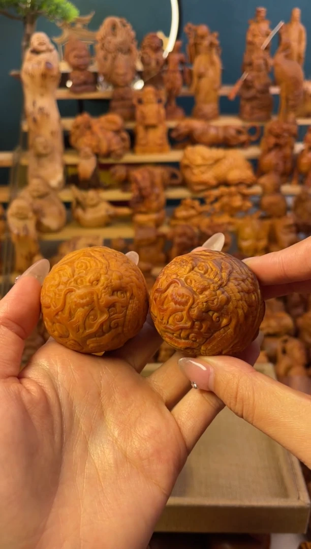 【闪购商品】崖柏龙王5.0手球一对