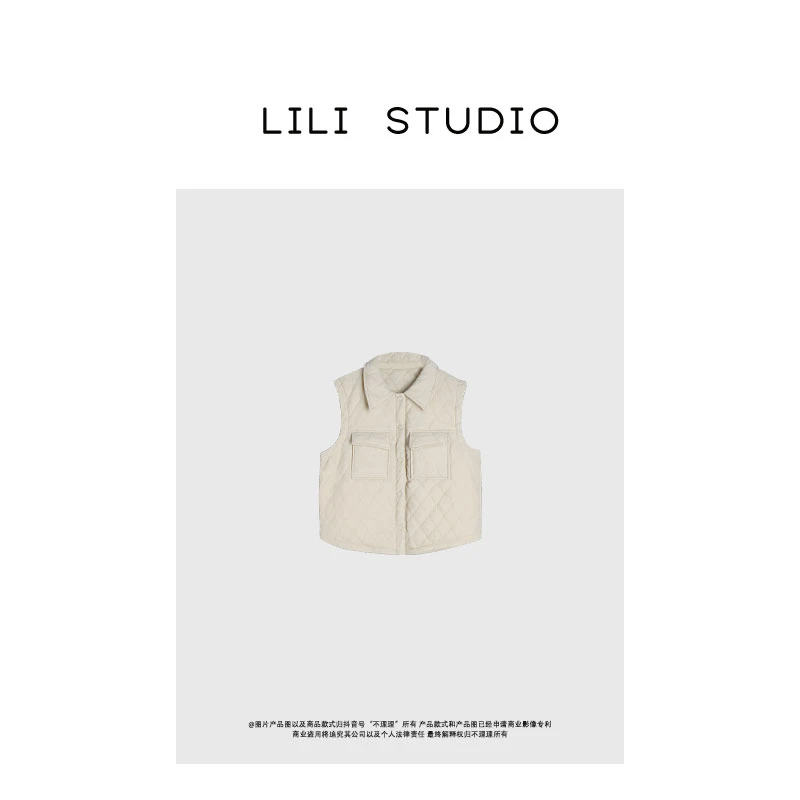 PVSY 「纯色星座」不理理秋冬季新款休闲鹅绒羽绒马甲女 5076