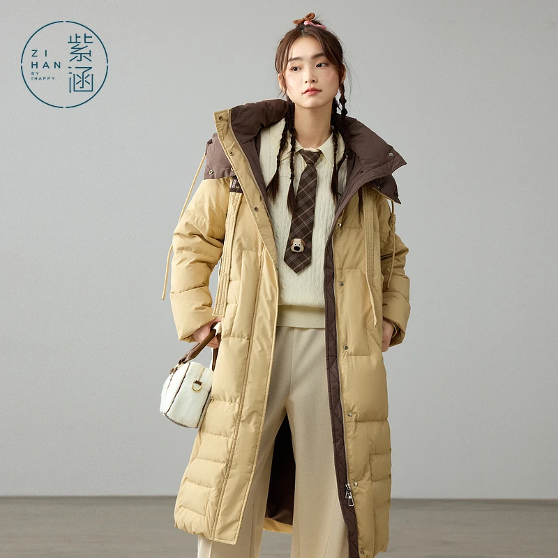 紫涵过膝长款羽绒服外套女冬季新款Z4Z10AW525